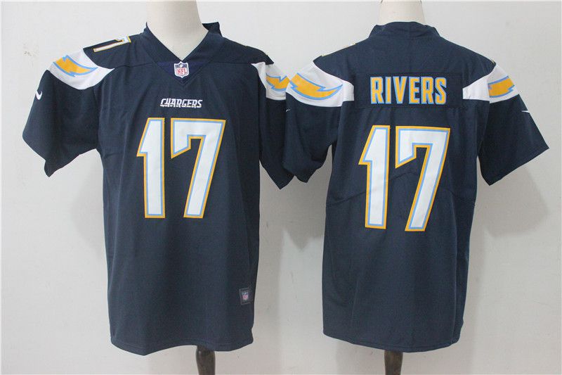 Men Los Angeles Chargers #17 Rivers Blue Nike Vapor Untouchable Limited NFL Jerseys